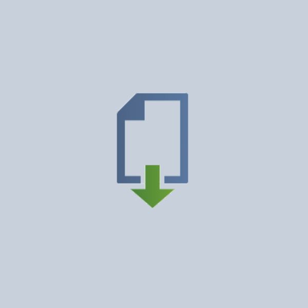 Schmuckbild zeigt Icon in Form eines Blattes mit Pfeil nach unten