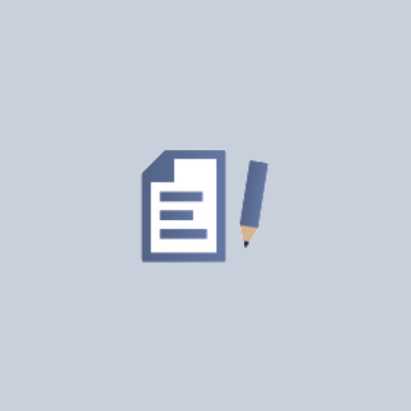 Schmuckbild zeigt Icon in Form von Paper und Stift
